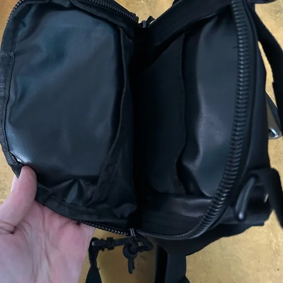 Men's Black Waterproof Tactical Crossbody Backpack